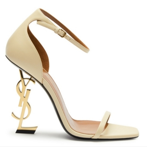 NWT$1,500 Saint Laurent YSL Opyum 110mm Logo High Heels Leather Sandal Sz 8.5 - Picture 5 of 16